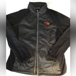 Columbia Black Jacket with Red Logo